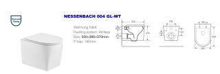 Унитаз подвесной Weltwasser WW NESENBACH 004 GL-WT 10000008265 белый